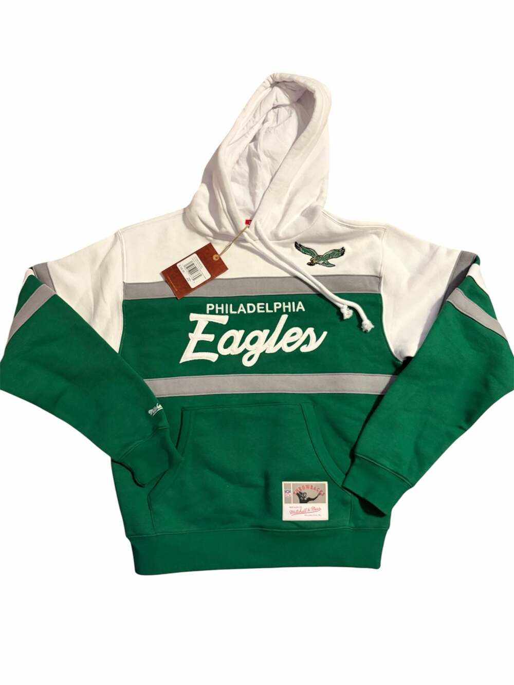 Mitchell & Ness Philadelphia Eagles Women's Team Color Head Coach Hoodie Size Sm